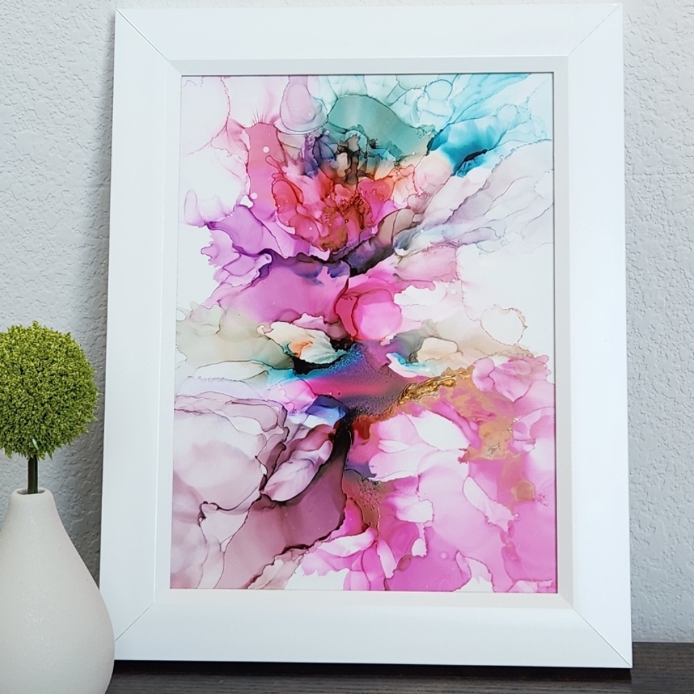 Abstract Alcohol Ink Painting